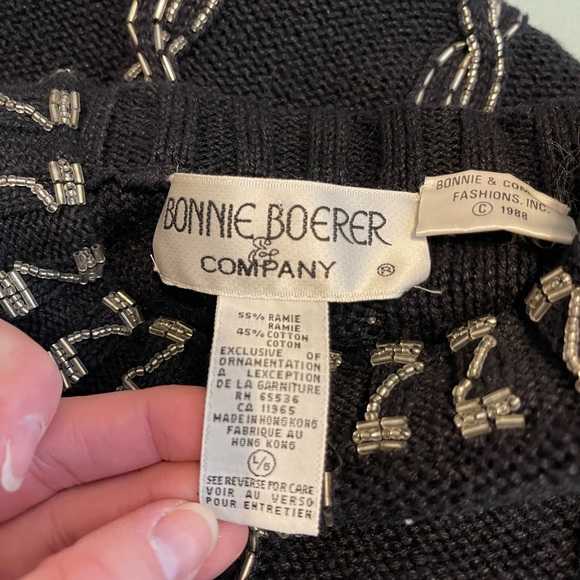 Vintage beaded sweater - Picture 6 of 6